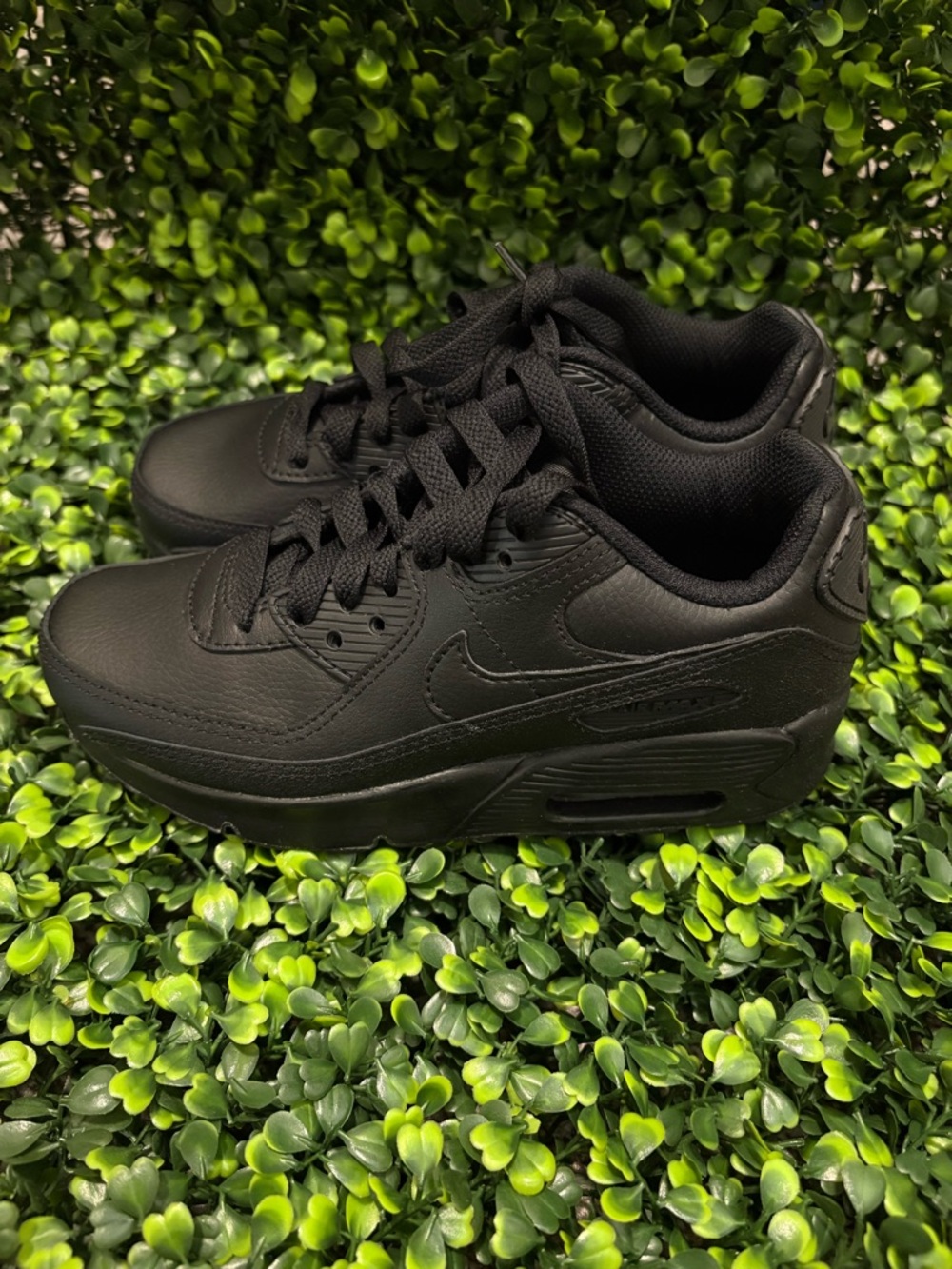 Nike Black Leather Low-Top Sneakers